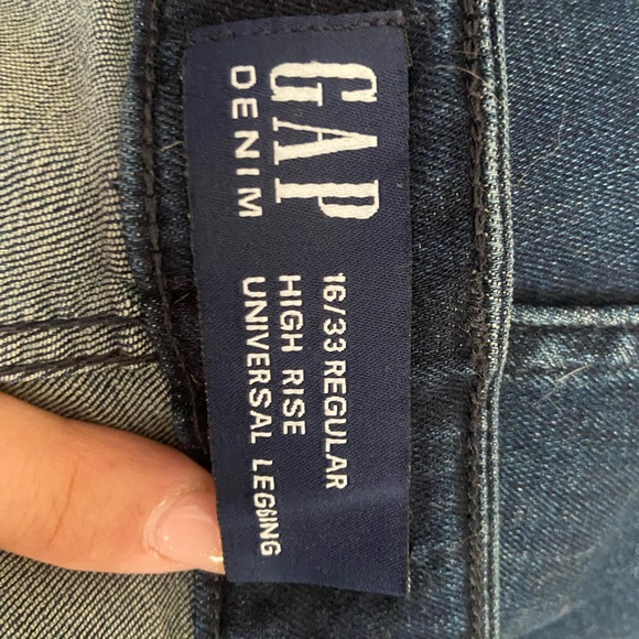 Gap High Rise Universal Leggings in Dark Warsaw. Sz 16/33 - Picture 4 of 8